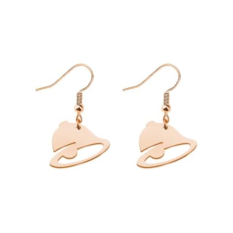ENSIANTH Food Earrings Food Lover Gift Food Lover Gift (Bell Earrings RG) Cover