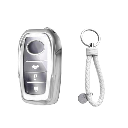 Ruiya Compatible con Toyota CHR 2024 2025 | Yaris 2020-2025 | Yaris Cross 2021-2025 Funda para Llave de Coche, Funda para Llaves de TPU Cover Case Auto Carcasa Llaveros Funda para CHR Accesorios