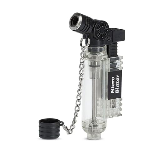 Conrad Electronic Sturmfeuerzeug Pocket Torch Micro Blazer bis 700 Grad 15 min (1 Stück, Transparent, Modern, Gas, Glas, Metal)