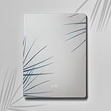 Feel Your Bath Espejo de Baño Rectangular con Luz LED Regulable, Antivaho,...