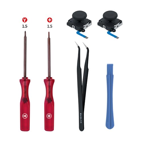 Mcbazel Switch Joystick Switch 3D Analog Joystick Ersatz mit Reparaturwerkzeug Kit für NS Switch/Switch OLED Joy-Con/Switch Lite - Nicht für Switch 2