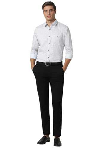 Image of Van Heusen Casual Printed Shirt for Men| Premium Cotton| Full Sleeves| Slim Fit |Breathable Fabric