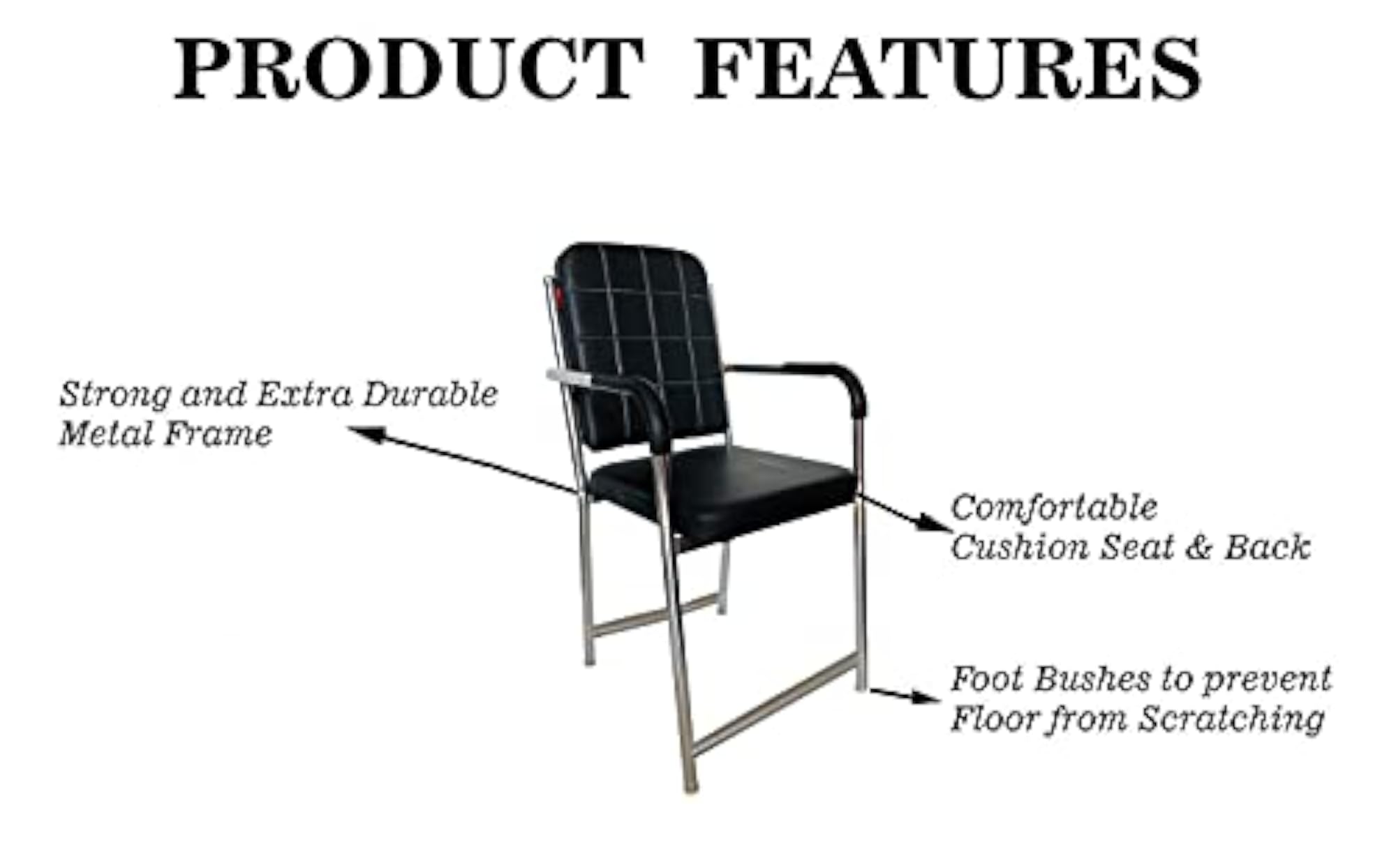 Office Chair with Cushioned Seat & Back