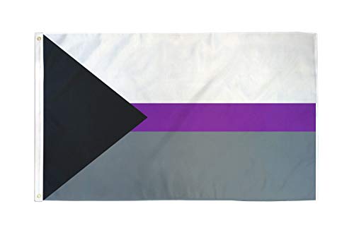 AZ FLAG, Demisexuality Flag, 2x3 Ft, 100D Polyester Demisexual Banner with Two Metal Grommets, Fade Resistant, Vivid Colors