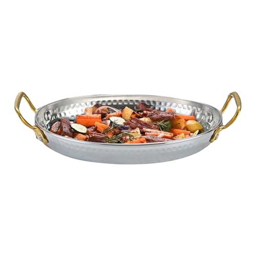 Generisch Sartén de cocina | ovalada inoxidable sin recubrimiento - sin recubrimiento Utensilios de cocina con dos asas para camping al aire libre, fiestas de langostas y comida en casa