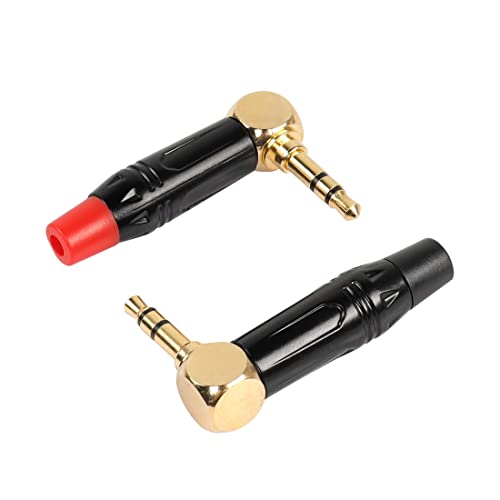 Conectores de audio Jack 3.5mm TRS 2 piezas 90° miniatura 1