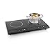 Plaque à induction à poser double feu Tristar IK-6179 noire - 2 x 24 cm - 1 400 + 2 000 W