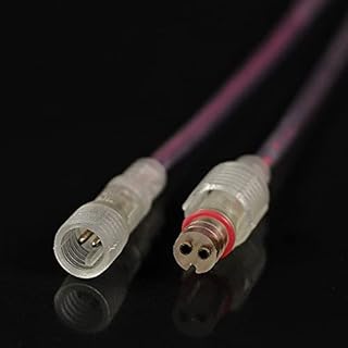 Davitu Wires & Cables - 2core waterproof male and female terminal cable 2P Transparent butt joint Power connection cord LED lighting special wire 50pair