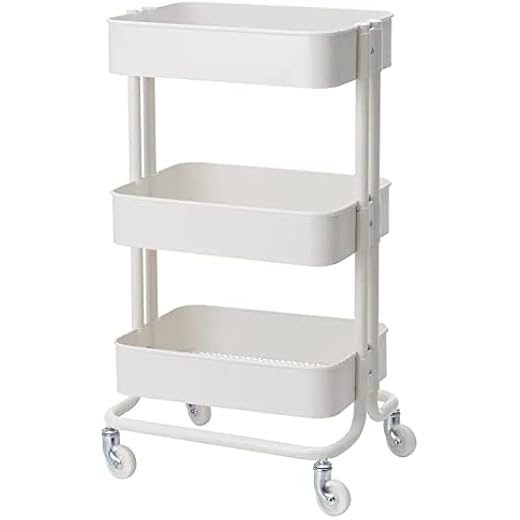 IKEA Sturdy Steel Storage Trolley with Castors