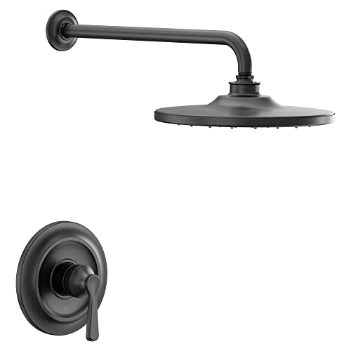 Moen UTS244202EPBL Colinet M-CORE 2-Series 1-Handle Shower Trim Kit, Valve Required, Matte Black