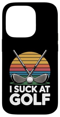 I Suck At Golf Joke ʔSt s Ȓj St X}zP[X iPhone 14 Pro p