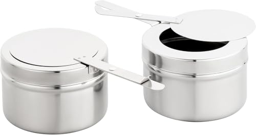 Morleos Speisewärmer Chafing-Dish 3X 1/3 GN 65 mm aus Edelstahl Warmhaltebehälter Essen Wärmebehälter für Speisen Buffetwärmer Event Catering-Zubehör Buffet – Bild 3