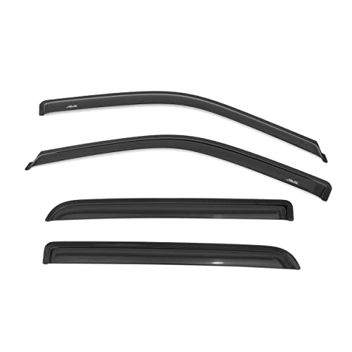 Auto Ventshade [AVS] Outside Mount Rain Guards For 2004 - 2014 Ford F-150 SuperCab | Window Vent Visors, 4 pcs. - Smoke | 94738