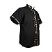 Men's Short Sleeve Mexican Guayabera Shirts Made in Mexico, Multiple Colors (XX-Large, Black)