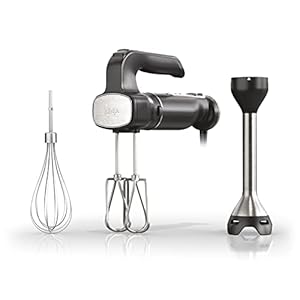 Ninja CI100C Foodi Power Mixer System Immersion Blender and HandMixer Combo, Black Ninja CI100C Foodi Power Mixer System Immersion Blender and HandMixer Combo Black