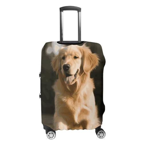 Golden Retriever Dog Printed Luggage Cover Protector, Fits 18-32 Inch Luggage4