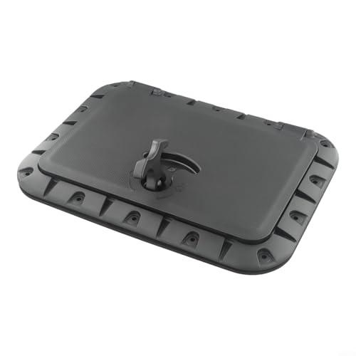 Placa de acceso cuadrada marina para kayaks y canoas equipada con bloqueo seguro y bolsa roja impermeable