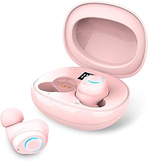 Wireless Headphones, Rinsmola Wireless Earbuds with Mic Bluetooth 5.1 Headphones with USB-C Charging Case, IP7 Waterproof Wireless Earphones, HiFi Stereo Deep Bass, 30H Playtime Headset for Sport/Work