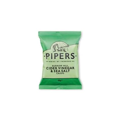 Pipers Crisps Burrow Hill Cider Vinegar & Sea Salt Taster Pack 8x40g Cover