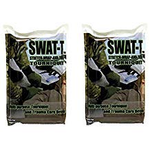 SWAT-T™ Tourniquet by Safeguard Medical, Emergency First Aid Equipment for Massive Hemorrhage Control. Made in The USA (Black, 2 Pack)