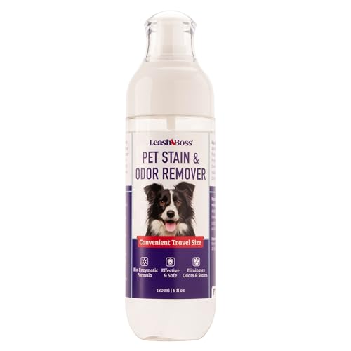 Leashboss Pet Stain & Odor Eliminator for Strong Odor, Pet Urine Odor Cleaner, Carpet Stain Remover for Dogs & Cats, Powerful Enzymatic Formula, Carpet Cleaner Spray, Urine Remover(Small) Leashboss Pet Stain & Odor Eliminator for Strong Odor, Pet Urine Odor Cleaner, Carpet Stain Remover for Dogs & Cats, Powerful Enzymatic Formula, Carpet Cleaner Spray, Urine Remover(Small)