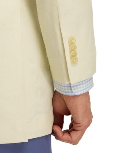 Paul Fredrick Men's Linen Blend Single Breasted Notch Lapel Sport Coat3