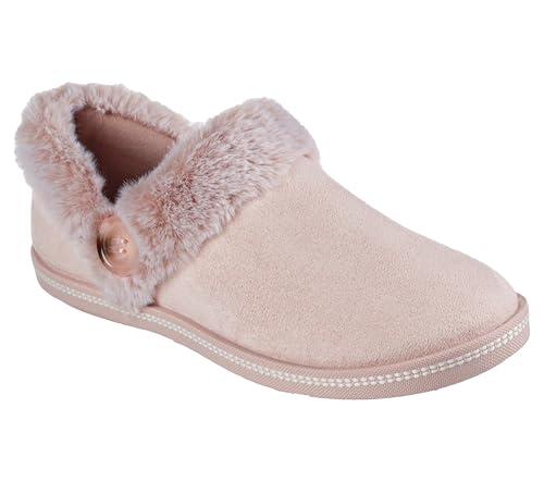 Skechers Women's Cozy Campfire-Fresh Toast Slipper, Blush, 10
