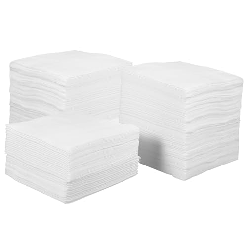 OUNONA 400 Piezas Hojas cosméticas no tejidas de desmaquilladoras maquillaje de gasa piel desmaquillantes maquillaje cushion cosméticos nezeni gafas limpieza