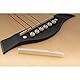 Musiclily Knochen Saddle Stegeinlage Set für Akustische Gitarre,DJ-12 72x3x9mm(2 Stück)