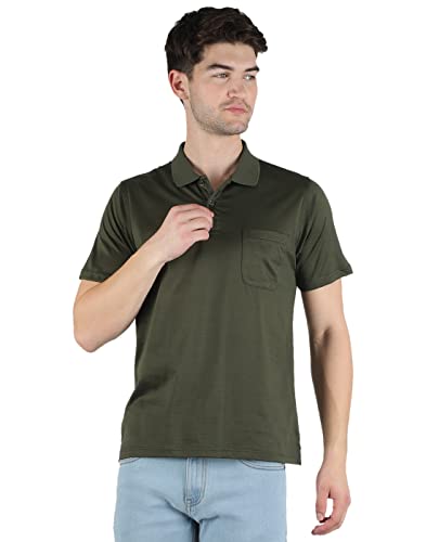 Image of Monte Carlo Mens White Plain Collar T-Shirt |22203606-1