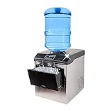 SUPXON Macchina for la Produzione di cubetti di Ghiaccio Proiettile elettrica Macchina for la Produzione di Ghiaccio Afflusso di Acqua a Botte da Tavolo