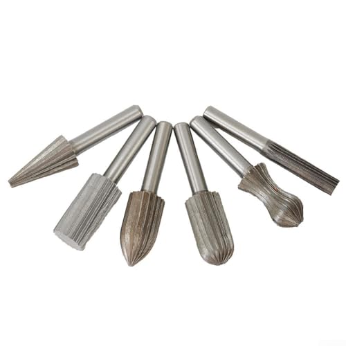 Set de 6 fresas de carburo para tallado fino, 6 mm miniatura 1