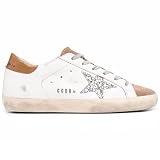 Golden Goose Super-Star Leather Upper Suede Star Glitter Heel Tejus Print Leather Heel Metal Letteri