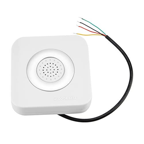 Wired Door Bell for Locker,Wired Doorbell Small Modern Look,12 Volt Warning Chime,12V Chime 12ired Doorbell Home Access Control System Supporting No Install Battery Door Bell Chime by Tbest - Used condition - CA$4.75