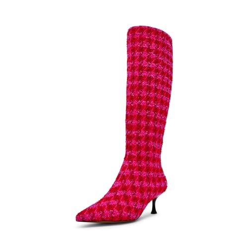 Betsey Johnson Women's Maxxine Boot, Fuschia Multi, 6 by Betsey Johnson - Used condition - US$23.16
