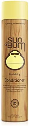 Sun Bum Revitalizing Conditioner| Smoothing and Shine Enhancing |Paraben Free, Gluten Free, Vegan, UV Protection | Daily Conditioner for All Hair Types | 10 oz bottle