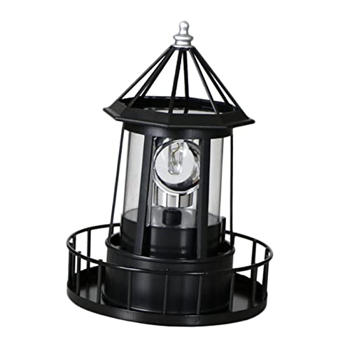 FONDOTIN Lámpara Solar LED Exterior Grande Rotativa Iluminación Jardín Patio Decoración Resistente Energía Solar
