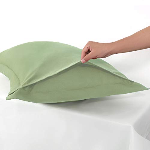 PiccoCasa Pillow Shams Double Brushed Microfiber, 2 Packs Pillowcases with Envelope Closure,Soft and Comfortable Pillowcases Sage 50 x 75cm - Cosy Home Interiors PiccoCasa Pillow Shams Double Brushed Microfiber, 2 Packs Pillowcases with Envelope Closure,Soft and Comfortable Pillowcases Sage 50 x 75cm - Image 4