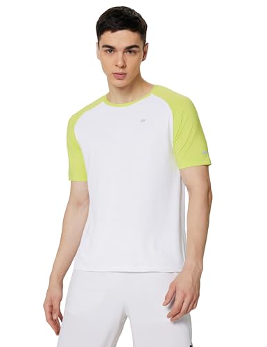 Symbol Premium Men's Solid Regular Fit Sports Stretch T-Shirt | R...