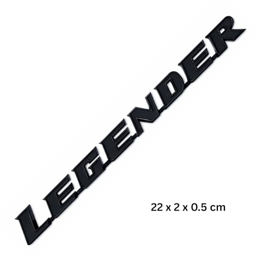 Image of KMH Premium Legender 3D Car Emblem Sticker | Stylish Brand Logo Badge | Waterproof Racing & Sports Decal for Car Exterior & Accessories | Black, Small Size - Pack of 1