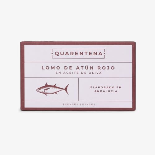 QUARENTENA - Lomo de Atún Rojo en Aceite de Oliva Virgen Extra, Producto Gourmet, 120g, Hecho en España