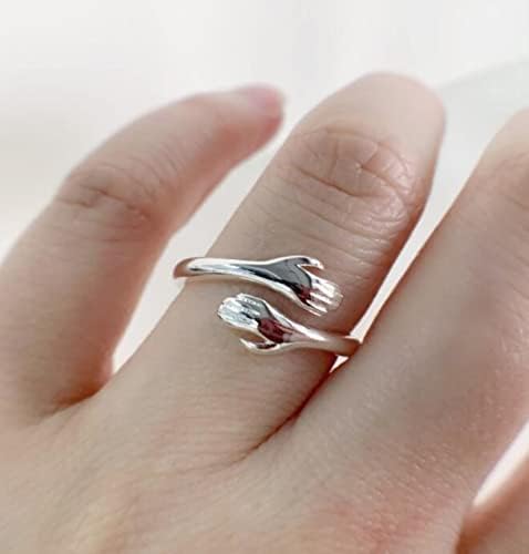 Jude Jewelers Stainless Steel Hand Style Hug Embrace Statement Promise Anniversary Ring - Image 2