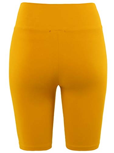 A2Y Women's Running Exercise High Waisted Bike Cotton Shorts3