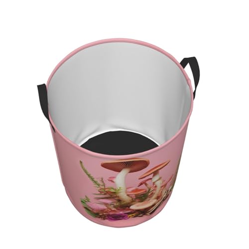 Panier à linge portable champignons pour chambre et salle de bain - 8
