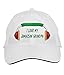 Makoroni - I Love My Jamaican Grandpa Jamaica Jamaican Reggae Music Hat Adjustable Cap, DesU21 White
