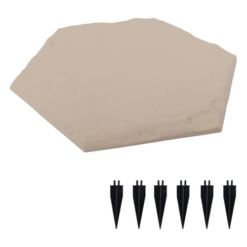1 piece Garden Stepping Stone Outdoor Sidewalk Stake Into The Ground Large Stones for Sidewalks Resin Used As and Channel Stand (Navy One Size)