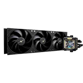 Thermalright FW360 Black CPU AIO Cooler,PC 360 Specification Water Cooler System,IPS LCD Screen with 320*240 Resolution,for AM5&Intel LGA1700/1851,High Performance Pump,Comes with 2.4-inch LCD Display