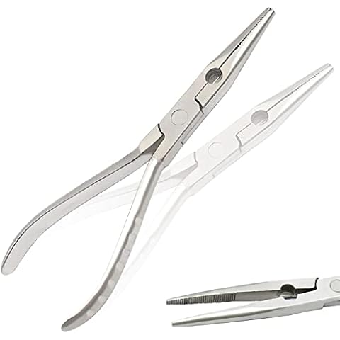 OdontoMed2011 8" Stainless Steel Needle Nose Fisherman's Pliers Fisherman Plier (Silver) Cover