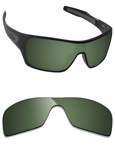 Image of Alphax Gray Green Polarized Replacement Lenses for Oakley Turbine Rotor OO9307 Sunglasses