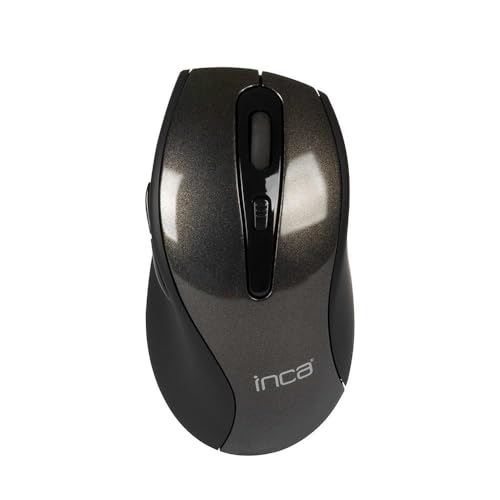 Inca IWM-505 Souris RF sans Fil Optique 1600 DPI - Souris (Droitier, Optique, RF sans Fil, 1600 DPI, Noir)